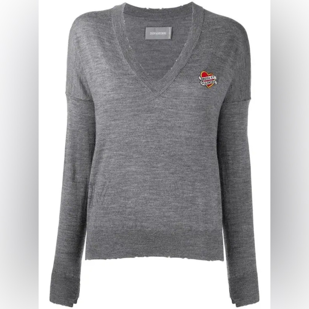 Zadig & Voltaire Marino Wool V-Neck Sweater